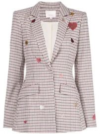 Cinq A Sept Estelle Check Blazer - Farfetch at Farfetch