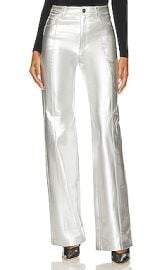 Cinq A Sept Foiled Francine Pant In Silver at Revolve