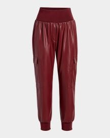 Cinq A Sept Giles Vegan Leather Cargo Pants at Neiman Marcus