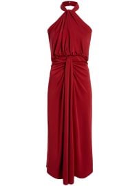 Cinq A Sept Kaily Halterneck Maxi Dress Red at Farfetch