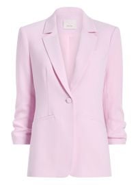 Cinq A Sept Khloe Butttoned Blazer Pink at Farfetch