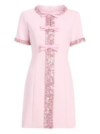Cinq A Sept Maelle Embellished Mini Dress Pink at Farfetch