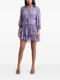 Cinq A Sept Marsea Mini Dress Purple at Farfetch
