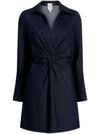 Cinq A Sept McKenna twist-detail Minidress Blue at Farfetch