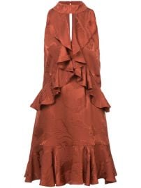 Cinq A Sept Ruffled Jacquard Dress  495 - Shop AW17 Online - Fast Delivery  Price at Farfetch