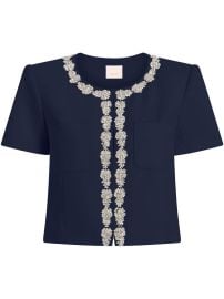 Cinq A Sept Samina Top Blue at Farfetch