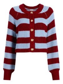 Cinq A Sept Striped Cardigan Blue at Farfetch