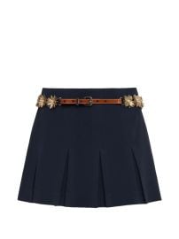 Cinq A Sept Sunflare Belt Aanya Mini Skirt Blue at Farfetch
