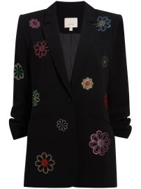 Cinq A Sept coloured-florwers Crystal Blazer - at Farfetch