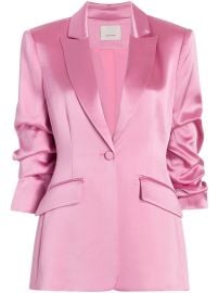 Cinq A Sept peak-lapels satin-finish Blazer - at Farfetch