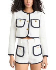 Cinq Sept Auden Tweed Contrast Trim Jacket Bloomingdales at Bloomingdales