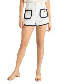 Cinq Sept Auden Tweed Contrast Trim Shorts Bloomingdales at Bloomingdales