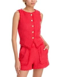Cinq Sept Camen Boucle Vest Bloomingdales at Bloomingdales