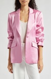 Cinq Sept Cheyenne Satin Blazer at Nordstrom