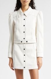 Cinq Sept Ciara Topstitch Detail Jacket at Nordstrom