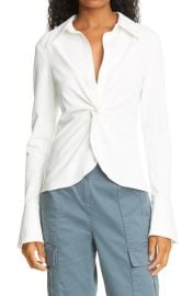 Cinq Sept Cinq Sept Mckenna Knot Waist Shirt at Nordstrom