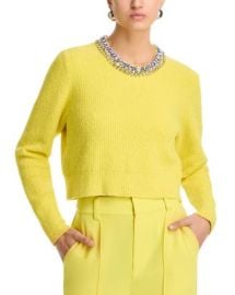 Cinq Sept Claudine Embellished Sweater Bloomingdales at Bloomingdales