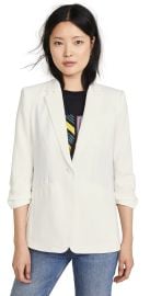 Cinq Sept Crepe Khloe Blazer Ivory 16 at Shopbop