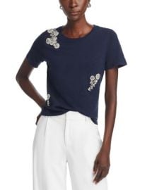 Cinq Sept Crystal Chrysanthemum Tee Bloomingdales at Bloomingdales