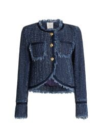 Cinq Sept Denim Boucl Tailored Jacket at Saks Fifth Avenue