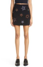 Cinq Sept Doris Beaded Star Miniskirt at Nordstrom