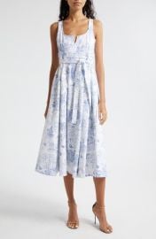 Cinq Sept Ebba Garden Toile Stretch Cotton Dress at Nordstrom