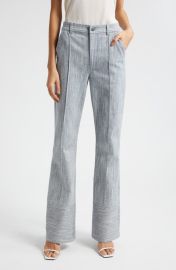 Cinq Sept Evelyn Pintuck Pleat Stretch Cotton Blend Pants at Nordstrom