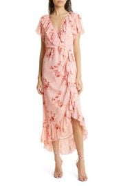 Cinq Sept Fleur Sheilla Ruffle Faux Wrap Dress at Nordstrom