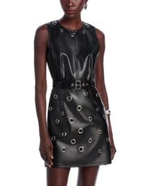 Cinq Sept Harriet Faux Leather Mini Dress Bloomingdales at Bloomingdales