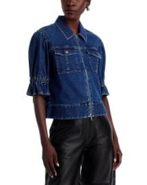 Cinq Sept Holly Half Sleeve Denim Jacket Bloomingdales at Bloomingdales