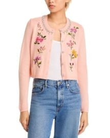 Cinq Sept Isolde Embroidered Cardigan Bloomingdales at Bloomingdales