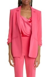 Cinq Sept Khloe Ruched Sleeve Blazer at Nordstrom