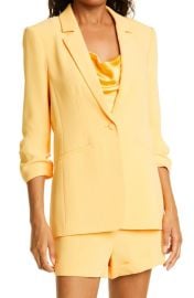 Cinq Sept Khloe Ruched Sleeve Blazer at Nordstrom