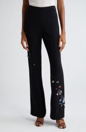 Cinq Sept Kingsley Sequin Flower Flare Pants at Nordstrom