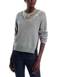 Cinq Sept Lilliana Necklace Sweater Bloomingdales at Bloomingdales