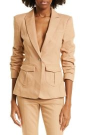 Cinq Sept Louisa Ruched Sleeve Blazer at Nordstrom