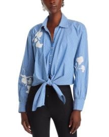 Cinq Sept Lya Stripe Sequin Blouse Bloomingdales at Bloomingdales