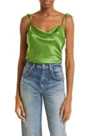 Cinq Sept Marta Cowl Neck Beaded Tassel Cami at Nordstrom