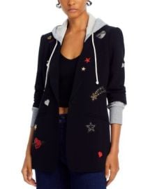 Cinq Sept Nebula Embroidered Hoodie Layered Blazer Bloomingdales at Bloomingdales