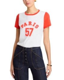 Cinq Sept Paris 57 Shrunken Ringer Tee Bloomingdales at Bloomingdales