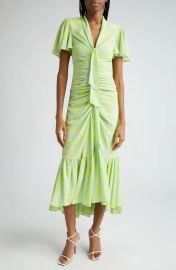 Cinq Sept Peeta Floral Print Ruched Maxi Dress at Nordstrom