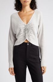 Cinq Sept Pilar Beaded Sweater at Nordstrom