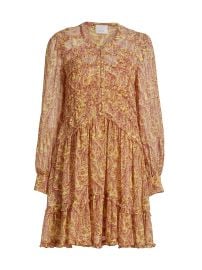 Cinq Sept Rivie Charming Paisley Minidress at Saks Fifth Avenue