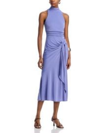 Cinq Sept Rori Tie Waist High Neck Midi Dress - Exclusive Bloomingdales at Bloomingdales