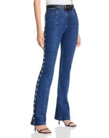 Cinq Sept Shailene Studded High Rise Jeans in Oceane Bloomingdale39s at Bloomingdales