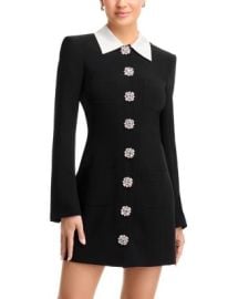 Cinq Sept Sheryl Embellished Button Mini Dress Bloomingdales at Bloomingdales