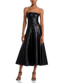 Cinq Sept Veena Faux Leather Dress Bloomingdales at Bloomingdales