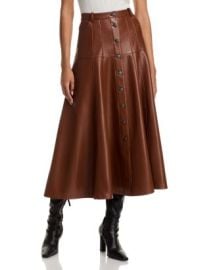 Cinq Sept Veena Faux Leather Midi Skirt Bloomingdale39s at Bloomingdales