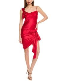 Cinq Sept Venus Silk Mini Dress ShopSimon at Shop Simon
