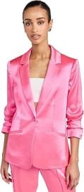 Cinq Sept Womenx27s Satin Kylie Blazer at Womens Clothing store at Amazon